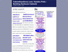 Tablet Screenshot of cabinethandlesoz.com